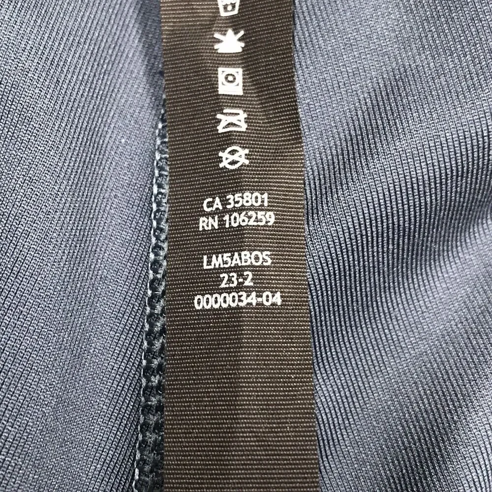 LULULEMON ABC Pant Men 34x33 Blue Slim Fit Utilitech Abrasion Chino LM5ABOS